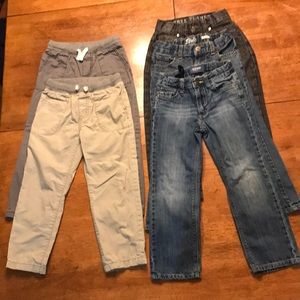 5 Pair (5/5T) Pants Carter’s, Free Planet, B’gosh